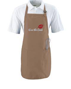 Augusta 4350 - Full Length Apron With Pockets Caqui