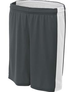 A4 NW5284 - Ladies Reversible Moisture Management Shorts Graphite/White