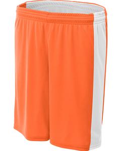 A4 NW5284 - Ladies Reversible Moisture Management Shorts Orange/White