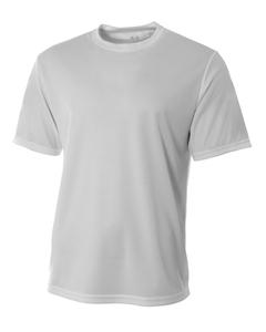 A4 N3252 - Mens Shorts Sleeve Crew Birds Eye Mesh T-Shirt