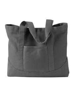 Authentic Pigment 1904 - 14 oz. Pigment-Dyed Large Canvas Tote Smoke
