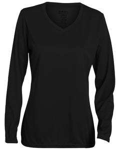 Augusta 1788 - Ladies Wicking Polyester Long-Sleeve Jersey Negro