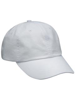Adams AD969 - 6-Panel Low-Profile Washed Pigment-Dyed Cap Blanca