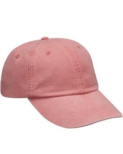 Adams AD969 - 6-Panel Low-Profile Washed Pigment-Dyed Cap Coral