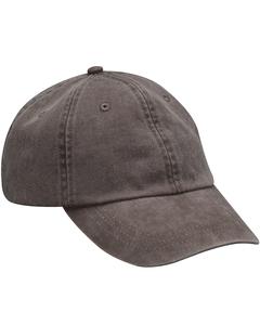 Adams AD969 - 6-Panel Low-Profile Washed Pigment-Dyed Cap Café expreso