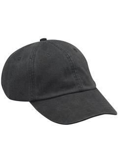 Adams AD969 - 6-Panel Low-Profile Washed Pigment-Dyed Cap Negro