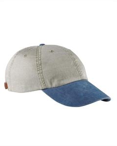 Adams AD969 - 6-Panel Low-Profile Washed Pigment-Dyed Cap Stone/Royal