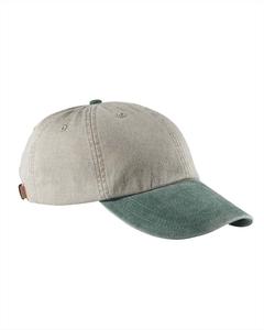 Adams AD969 - 6-Panel Low-Profile Washed Pigment-Dyed Cap Stone/Forest