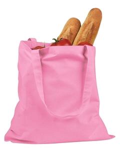 BAGedge BE007 - 6 oz. Canvas Promo Tote Pink