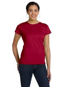 LAT 3516 - Ladies' Fine Jersey T-Shirt Garnet