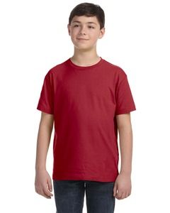 LAT 6101 - Youth Fine Jersey T-Shirt Garnet