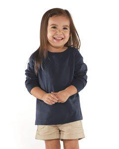 Rabbit Skins 3302 - Fine Jersey Toddler Long Sleeve T-Shirt La luz azul