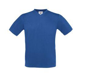 B&C BC163 - Men's T Shirt V-Neck 100% Cotton Royal Blue