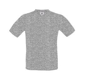 B&C BC163 - Men's T Shirt V-Neck 100% Cotton Sport Grey