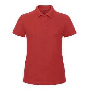 B&C BCI1F - Polo Femme Rouge