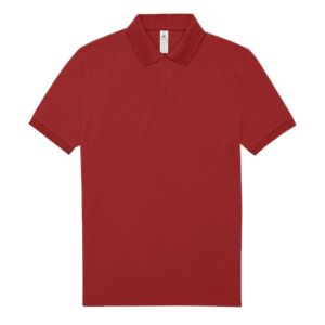 B&C BCID1 - Kurzarm Poloshirt für Herren Red