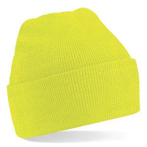 Beechfield BF045 - Mütze MIT Klappe Fluorescent Yellow
