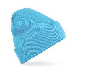 Beechfield BF045 - Beanie with Flap Surf Blue