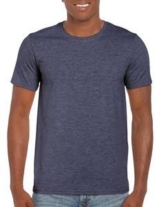 Gildan GN640 - T-Shirt Homem 64000 Softstyle Heather Marinha