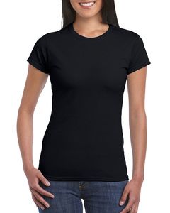 Gildan GN641 - Softstyle Damen Kurzarm T-Shirt Schwarz