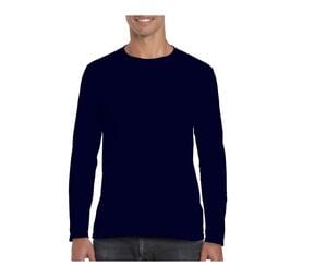 Gildan GN644 - Softstyle Adult Long Sleeve T-Shirt Navy