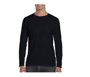 GILDAN GN644 - Adult Long Sleeves T-Shirt Softstyle Noir