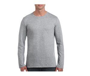 GILDAN GN644 - Adult Long Sleeves T-Shirt Softstyle Gris Athlétique