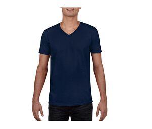 Gildan GN646 - Herren T-Shirt mit V-Ausschnitt aus 100% Baumwolle Navy