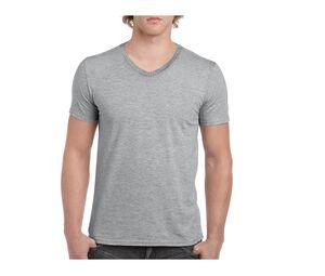Gildan GN646 - Herren T-Shirt mit V-Ausschnitt aus 100% Baumwolle Sport Grey