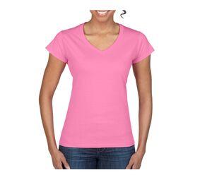 Gildan GN647 - Softstyle Ladies V-Neck T-Shirt Azalea