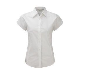 Russell Collection JZ47F - Women's Short Sleeve Shirt White