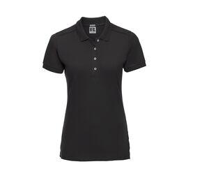 RUSSELL JZ565 - Ladies' Stretch Polo Black