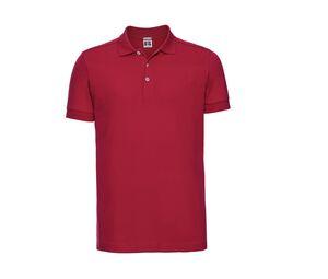 Russell JZ566 - Men's Cotton Polo Shirt Classic Red