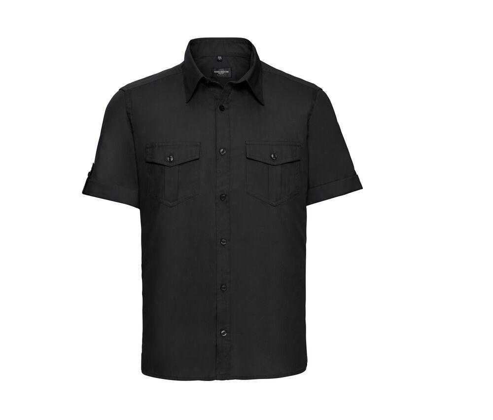 Russell Collection JZ919 - Men's Roll Sleeve Shirt - Short Sleeve