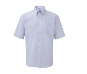 Russell Collection JZ933 - Kurzarm Pflegeleicht Oxford Hemd Oxford Blue