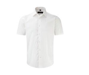 Russell Collection JZ947 - Men's Short Sleeve Fitted Shirt White