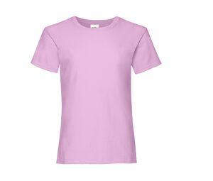 FRUIT OF THE LOOM SC229 - T-Shirt De Menina Valueweight Light Pink