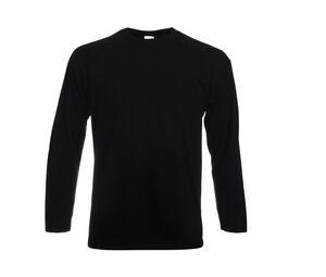Fruit of the Loom SC233 - Valueweight Long Sleeve T (61-038-0) Black