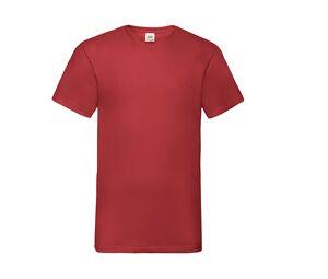 Fruit of the Loom SC234 - Valueweight T-Shirt mit V-Ausschnitt für Herren Red