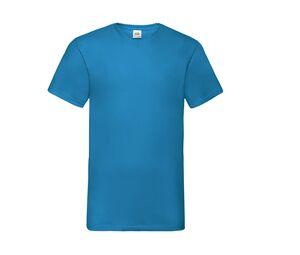 Fruit of the Loom SC234 - Valueweight T-Shirt mit V-Ausschnitt für Herren Azure Blue