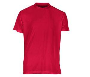 SANS Étiquette SE100 - No Label Sport Tee-Shirt Rouge