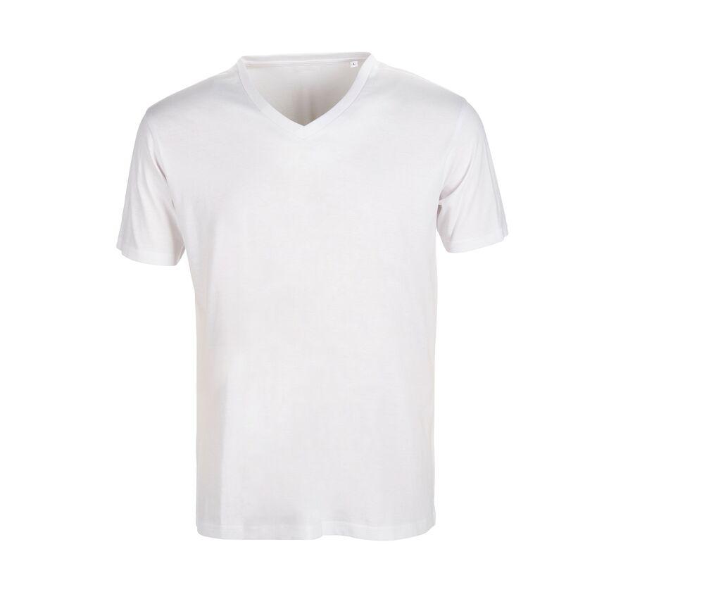 SANS Étiquette SE683 - Heren No Label V-hals T-shirt