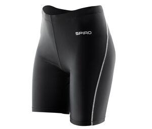 Spiro SP50F - Ladies` Bodyfit Shorts Black