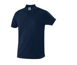 Starworld SW160 - Camisa polo masculina 100% de algodão orgânico Marinha