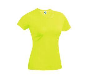 Starworld SW404 - Women's Performance T-Shirt Fluorescent Yellow