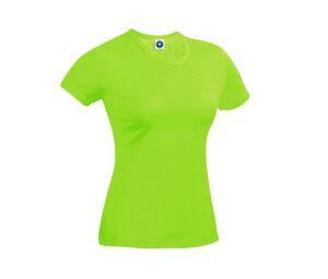 Starworld SW404 - Women's Performance T-Shirt Fluorescent Green