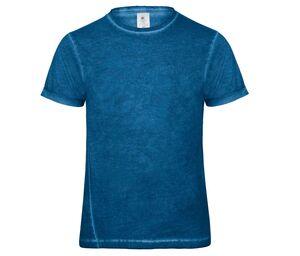 B&C BC030 - Plug In Herren T-Shirt Blue Clash
