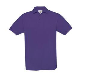 B&C BC410 - Saffran bomullspoloshirt för män Purple
