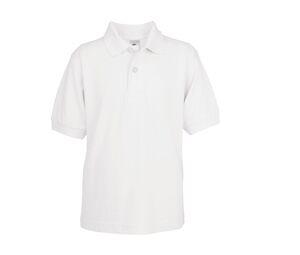 B&C BC411 - Safran Kinder Poloshirt Weiß