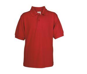 B&C BC411 - Safran Kinder Poloshirt Red
